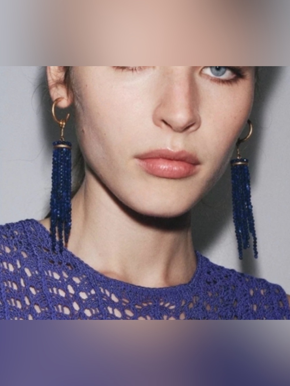 Nwt- Zara - beaded cascade earrings